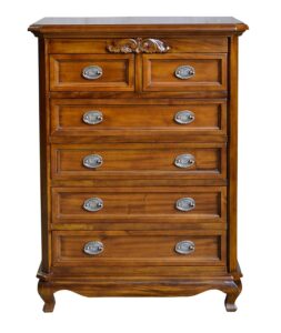 Chantilly 6 Drawer Chest - Nutmeg Colour