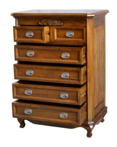 Chantilly 6 Drawer Chest - Nutmeg Colour