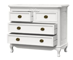 Chantilly 4 Drawer Chest - French White