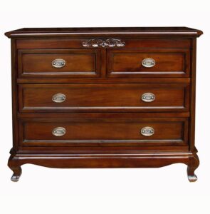 Chantilly 4 Drawer Chest - CHESTNUT COLOR