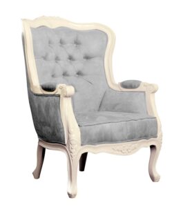 Versailles Winged Chair -French Ivory