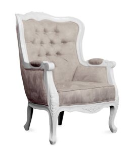 Versailles Winged Chair - French White