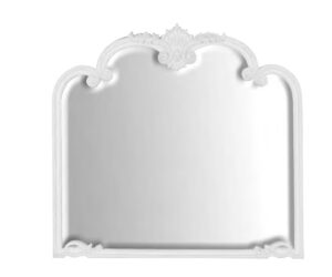 Louis Xv Overmantle Mirror - French white