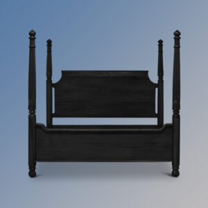 Grenoble Four Poster Bed - French Noir