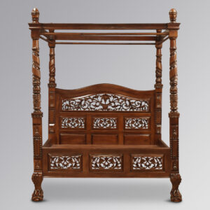 Montague Four Poster Mahogany Bed - Chestnut