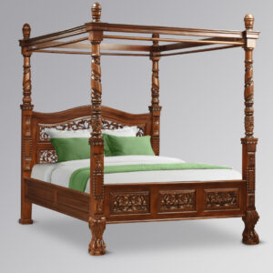 Montague Four Poster Mahogany Bed - Chestnut