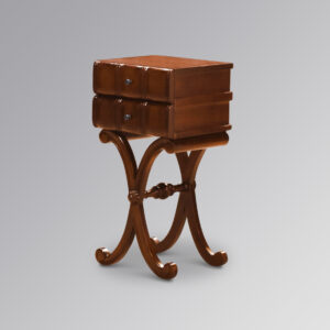 Library Book Lamp Table in Chestnut (Small)