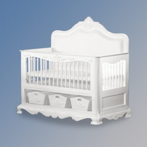Louis XV Lula Baby Crib Cot - French White