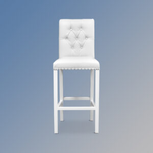Ashford French White Counter / Bar Stool in White Faux Leather