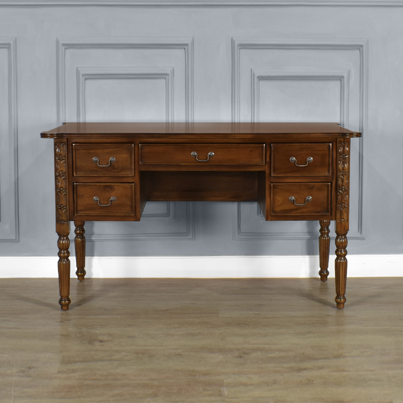 CD082 Campaign Writing Desk - Chestnut W140xH80xD70cm (1) AMEND