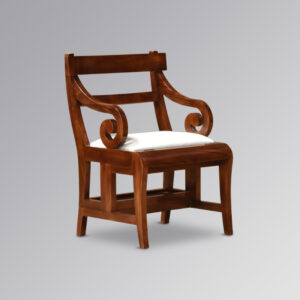 Regency Upholstered Seated Library Chair