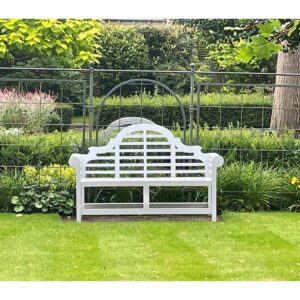 Teak Garden Bench - Lutyens 165cm - Pavilion Grey
