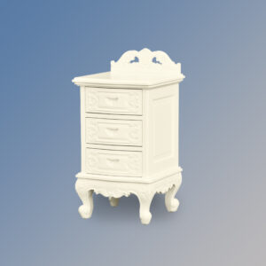 Chameaux Bedside Cabinet in French Ivory