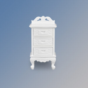 Chameaux Bedside Cabinet in French White