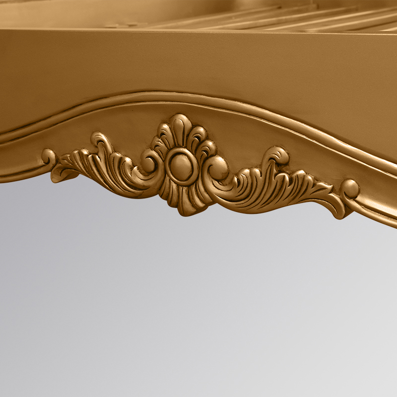 LXv165-6 Eloise Sleigh Bed 6_ft - Gold - Glamour Sand Velvet-W205xL225cm Head 160cm Foot 80cm (32)